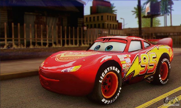 Lightning Mcqueen For Gta San Andreas pour Flash Mcqueen Martin