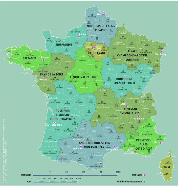 L'ign Calcule Le Centre Des Nouvelles Régions | 94 Citoyens intérieur Nouvelles Régions Carte