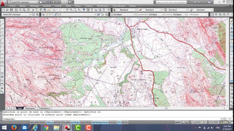 L'insertion De La Carte D'etat Major Sur Autocad intérieur Carte De Fra