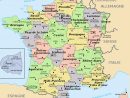 Liste Des Départements Français | Carte De France pour Carte De France À Imprimer Gratuit