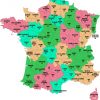 Liste Des Departements Francais &amp; Regions Francaises 2019-2020 intérieur Carte Des Départements Français