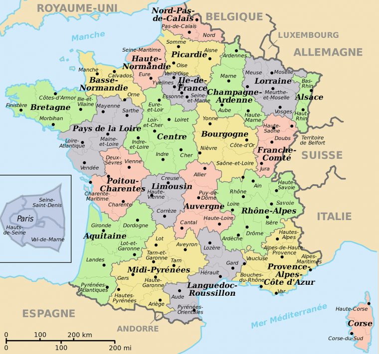 Liste Des Départements Français | Régis Enguehard intérieur Tableau Des Départements Français