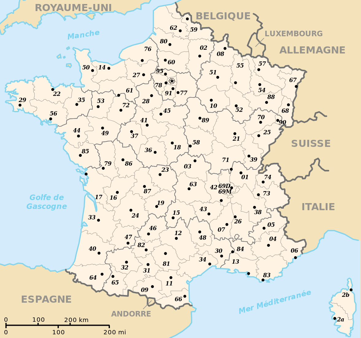 Liste Des Préfectures De France - Wikiwand encequiconcerne Département Et Préfecture