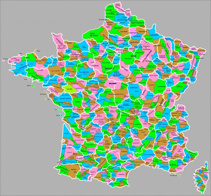 Liste Des Régions Naturelles De France — Wikipédia à Anciennes Régions