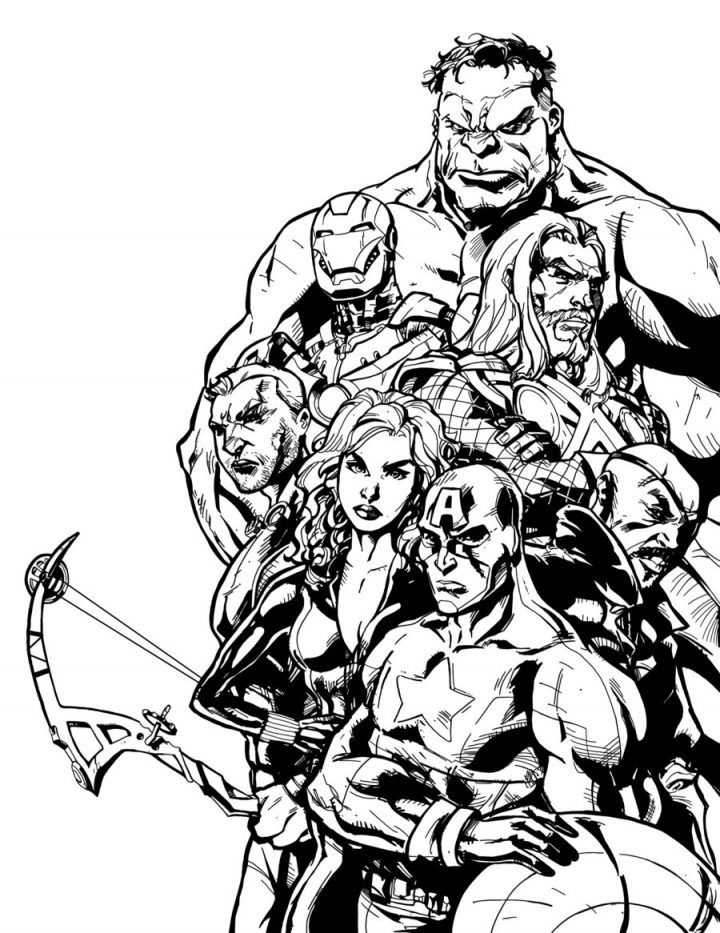 Livre Coloriage Avengers intérieur Livre De Coloriage À Imprimer