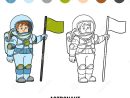 Livre De Coloriage, Astronaute Illustration De Vecteur avec Coloriage Astronaute