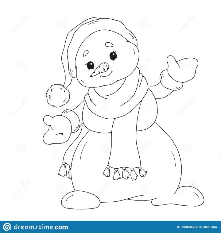 Livre De Coloriage De Bonhomme De Neige Bonhomme De Neige serapportantà Personnage A Colorier