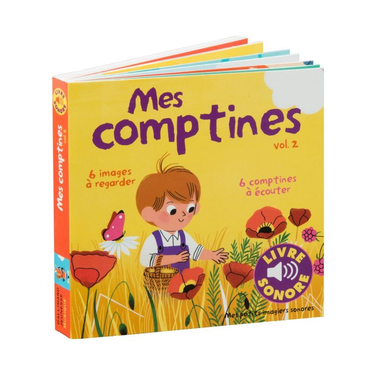 Livre Mes Comptines T2 Imagier Sonore avec Jeux Pour Petit De 3 Ans