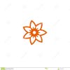 Logo Linéaire De Vecteur De Fleur Orange Icône Du Soleil De encequiconcerne Schéma D Une Fleur