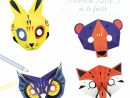 Loisir Créatif Masques Animaux De La Forêt En Papier avec Masques Animaux À Imprimer