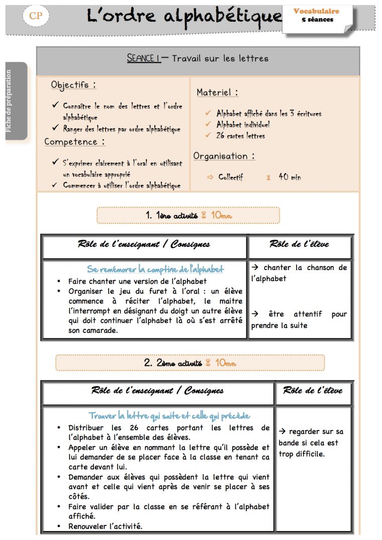 L'ordre Alphabétique – La Classe De Luccia ! encequiconcerne Exercice Pour Apprendre L Alphabet En Maternelle