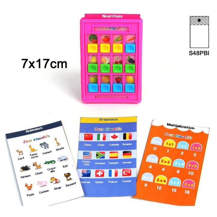 Lot De 12 Jeu Educatif 7X17 Cm 4 Cartes concernant Les Jeux Educatif