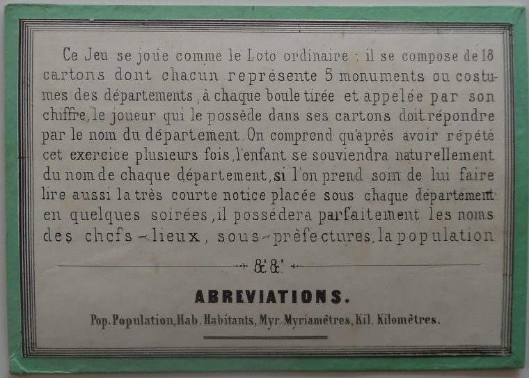 Lotos Géographiques Departements. – Collection De Jeux Anciens dedans Jeux Des Départements Français