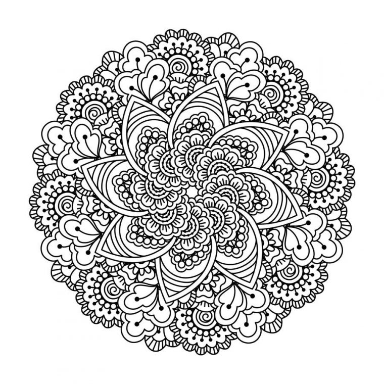 Lotus Doodle Mandala Mural Wallpaper encequiconcerne Mandala Fée