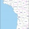 L'ouest Atlantique Carte Géographique Gratuite, Carte dedans Carte Vierge De La France