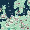 Loyers : Quelles Sont Les Villes Étudiantes Les Moins Chères intérieur Carte Europe Pays Capitales