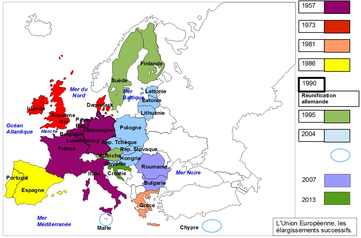L&amp;#039;ue, Une Union D&amp;#039;états concernant Carte Construction Européenne 