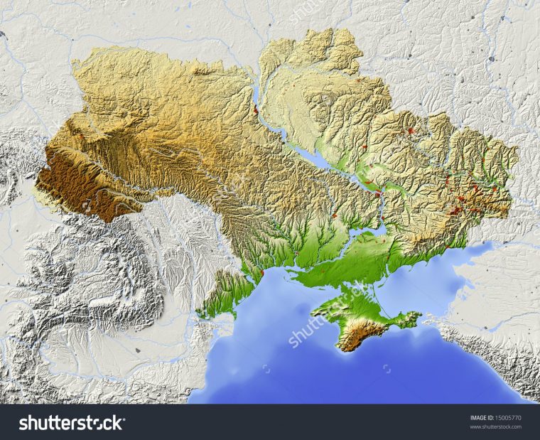 L'ukraine Géographie Carte – Carte De L'ukraine, De La pour Carte Géographique De L Europe