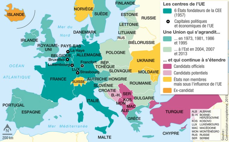 L'union Européenne, Un Nouveau Territoire D'appartenance destiné Capitale Union Européenne