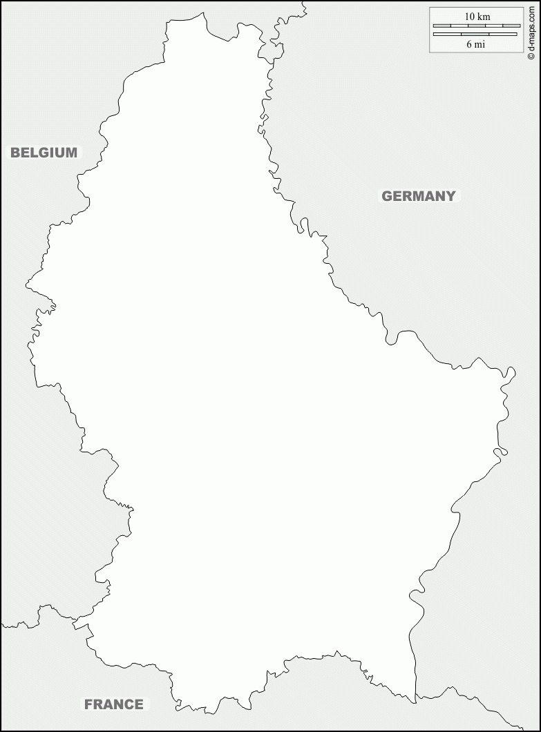 Luxembourg Carte Géographique Gratuite, Carte Géographique dedans Fond De Carte France Vierge 