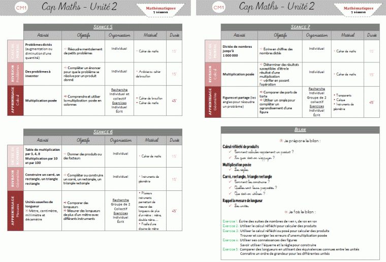 M.à.j.] Mathématiques Cm1 / Cm2 – Organisation Des Séances avec Symétrie Cm1 Exercices