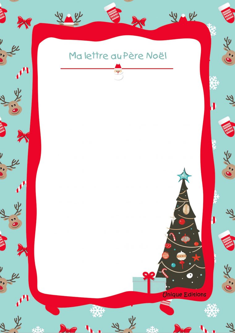 Ma Lettre Au Père Noël À Imprimer | Livres Personnalisés avec Boite De Noel A Imprimer