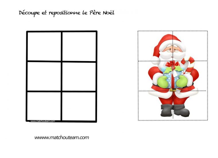 Ma Tchou Team serapportantà Pere Noel A Imprimer Et A Decouper