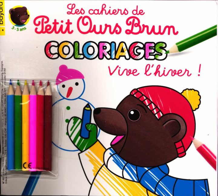 Magazine Les Cahiers De Petit Ours Brun Coloriages En concernant Coloriage De Petit Ours Brun