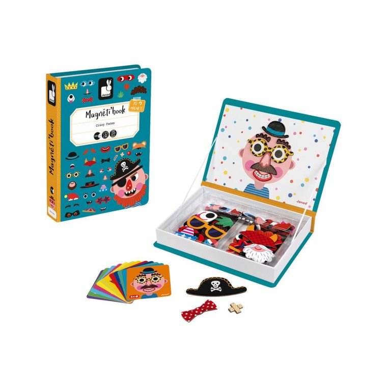 Magneti'book Crazy Face Janod | Jeux Educatif Pour Enfant à Jeux Educatif Enfant 6 Ans