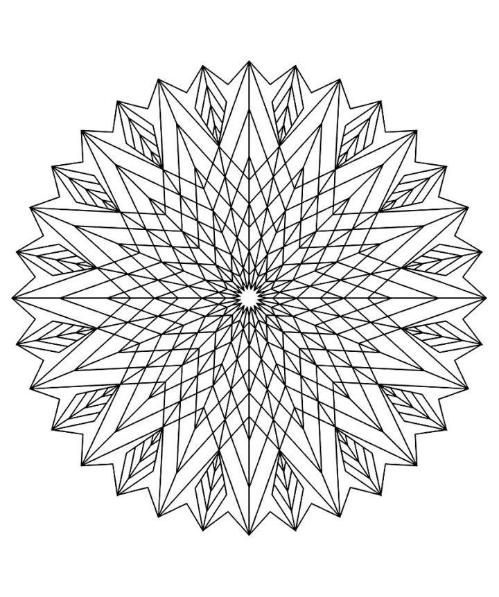 Mandala A Colorier Difficile 18 – Mandalas Difficiles (Pour serapportantà Mandala À Colorier Adulte