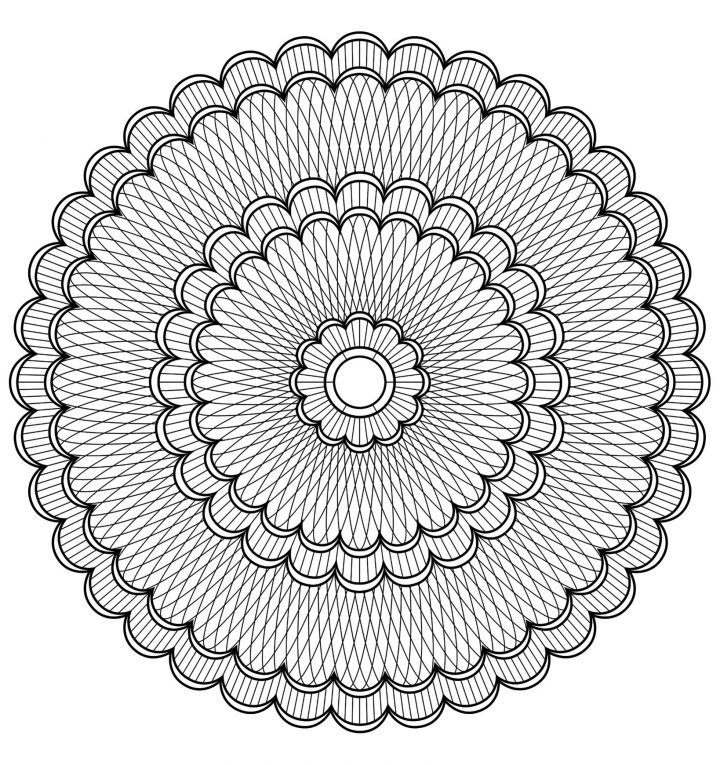 Mandala A Colorier Difficile 19 – Mandalas Difficiles (Pour destiné Mandala À Colorier Adulte