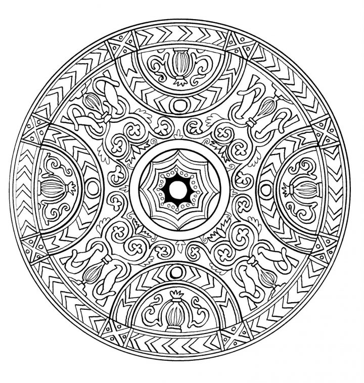 Mandala A Colorier Difficile 20 – Mandalas Difficiles (Pour dedans Mandala À Colorier Adulte