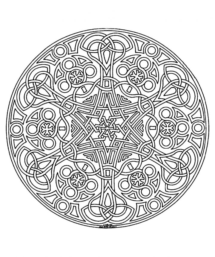 Mandala A Colorier Difficile 8 – Mandalas Difficiles (Pour dedans Mandala À Colorier Adulte