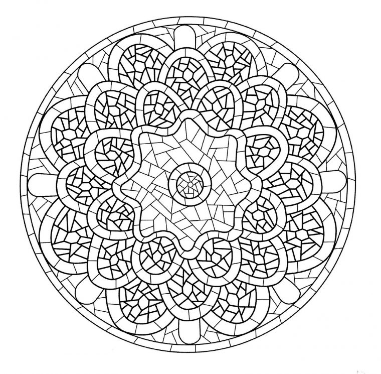 Mandala A Colorier Gratuit A Imprimer 7 – Mandalas De avec Image A Colorier Gratuit A Imprimer