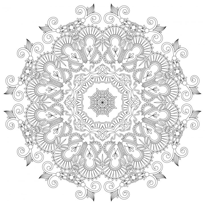 Mandala A Imprimer Adulte avec Mandala À Colorier Adulte