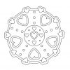 Mandala Coeur À Colorier (Facile) - Momes serapportantà Mandala À Imprimer Facile