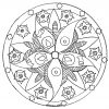 Mandala Facile Etoile De Mer Poissons - Coloriage Mandalas intérieur Mandala Facile À Imprimer