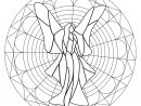 Mandala Fée Rêveuse Et Géométrique - Mandalas Zen &amp; Anti destiné Mandala Fée