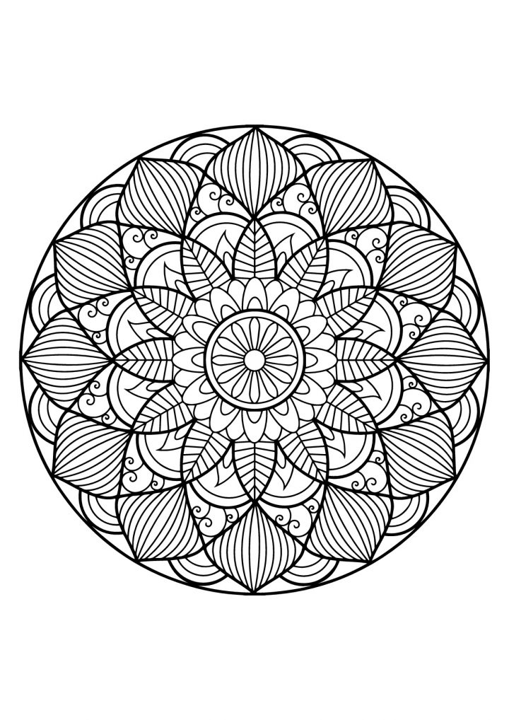 Mandala Livre Gratuit 30 – Mandalas – Coloriages Difficiles pour Mandala À Colorier Et À Imprimer Gratuit