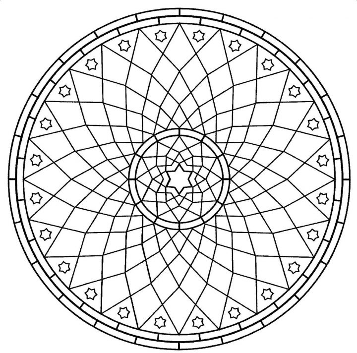 Mandala To Download Rosace – Simple Mandalas – 100% Mandalas encequiconcerne Image De Rosace