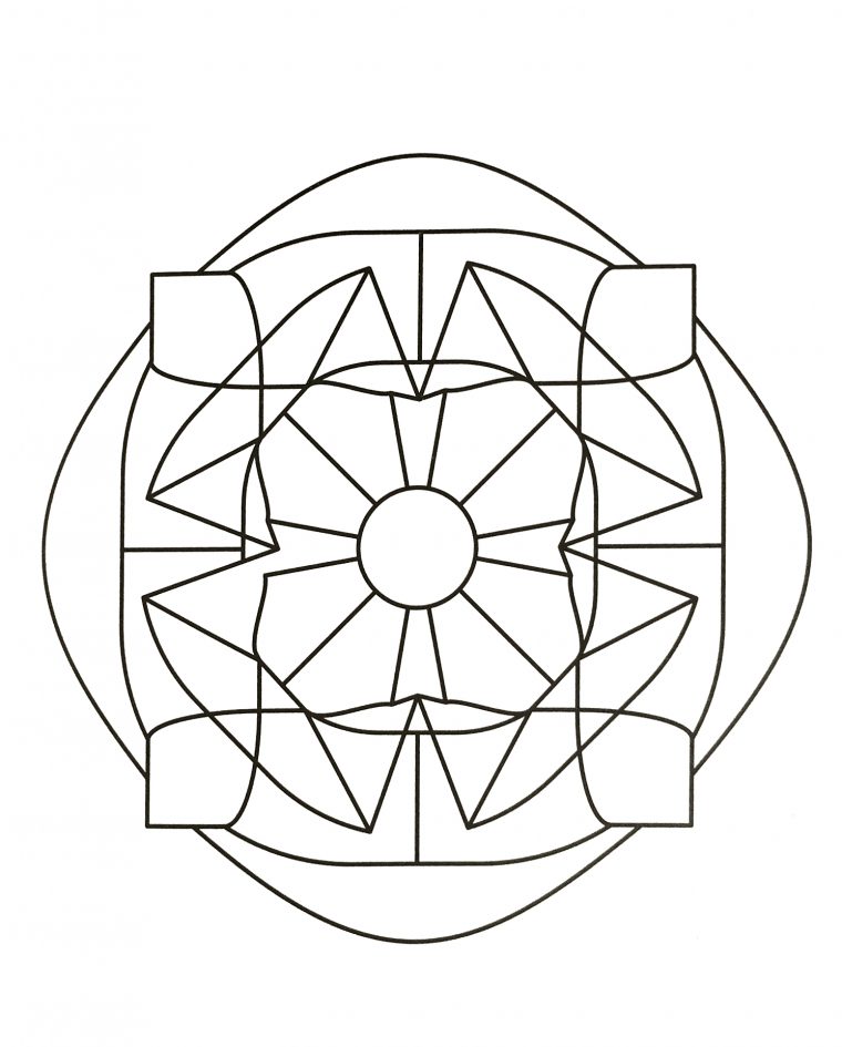 Mandalas A Imprimer Gratuit 43 – Mandalas De Difficulté dedans Dessin Symétrique A Imprimer