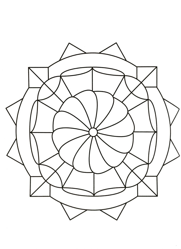 Mandalas A Imprimer Gratuit 52 – Mandalas De Difficulté intérieur Dessin Symétrique A Imprimer