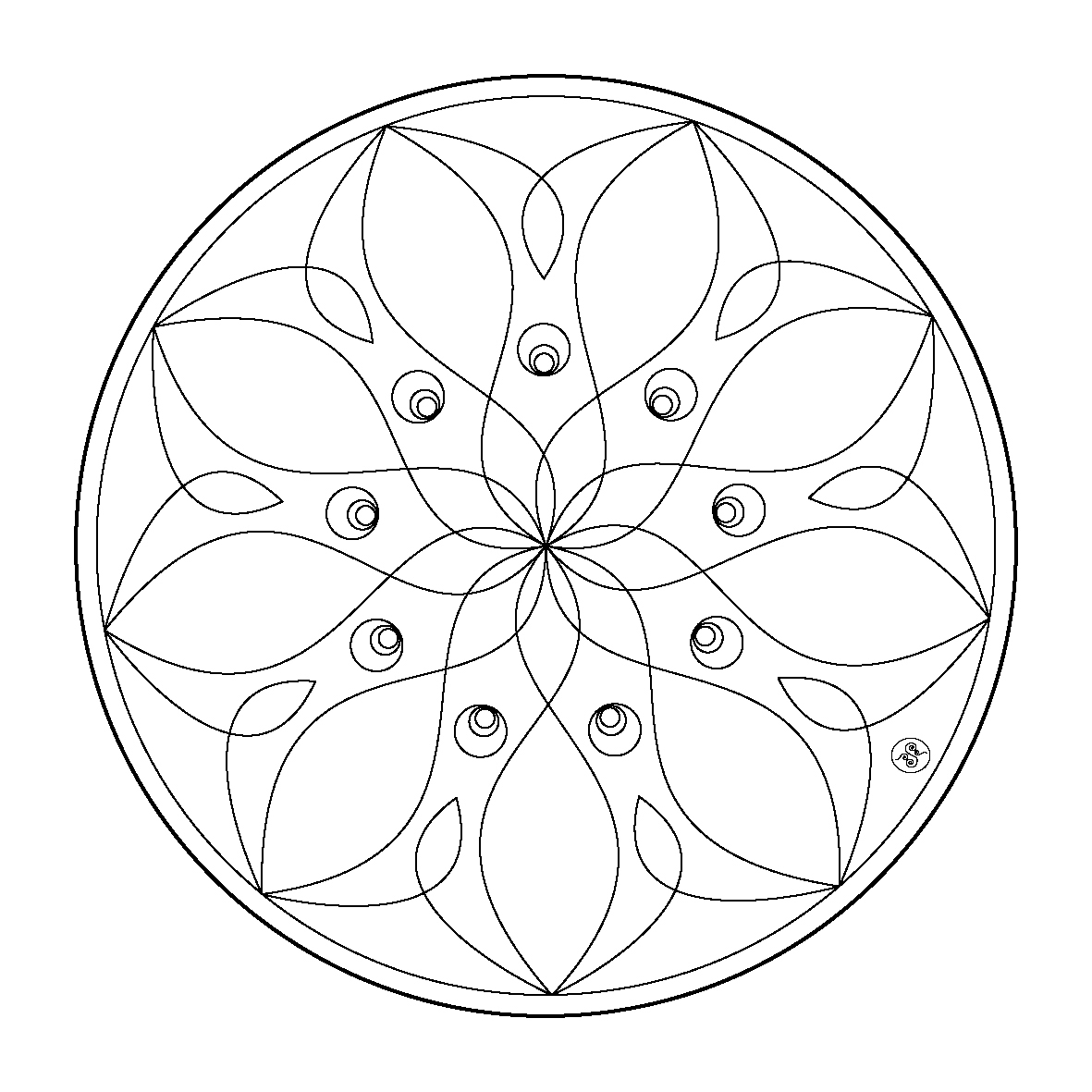 Mandalas Pour Enfants #40 (Mandalas) – Coloriages À Imprimer à Mandala À Colorier Et À Imprimer Gratuit 