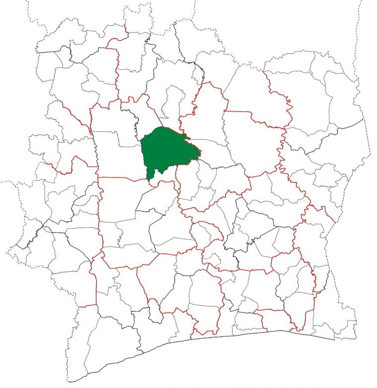 Mankono Department – Wikipedia tout Département Et Préfecture