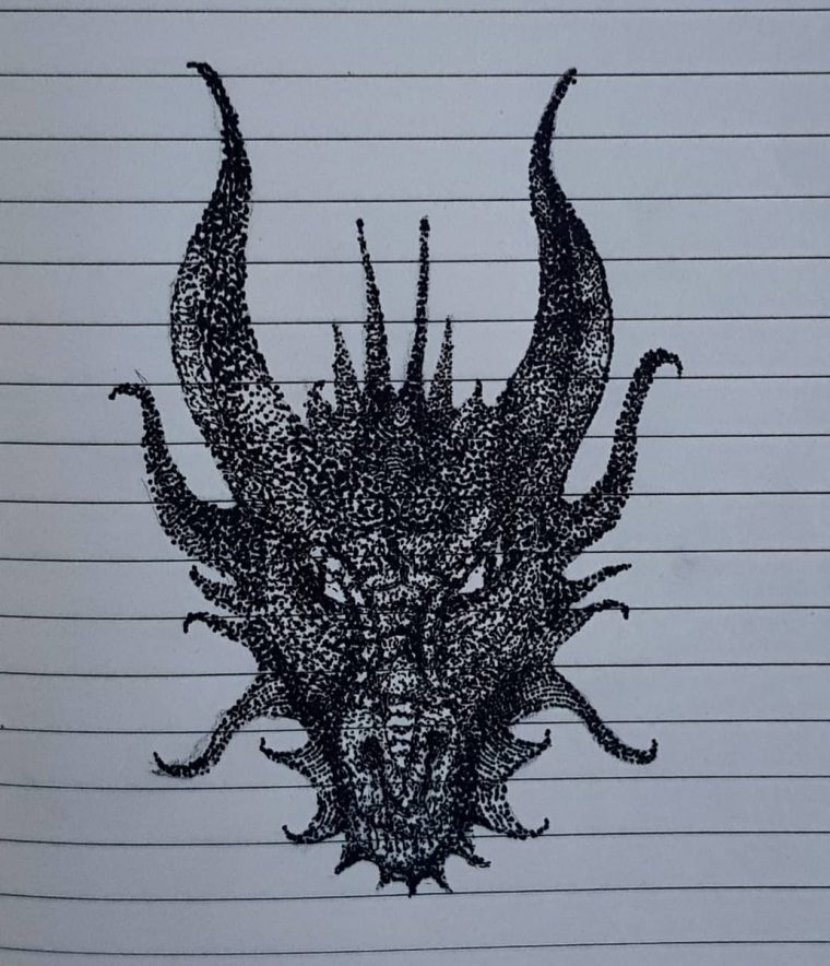 Manon Bragard On Twitter: "dessin En Pointillé 🐲🖋️ -/+ encequiconcerne Dessin En Pointillé