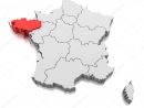 Map Brittany Region France — Stock Photo © Md3D #216212812 avec Carte De Region France