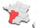Map Of Nouvelle Aquitaine Region, France à Nouvelle Region France