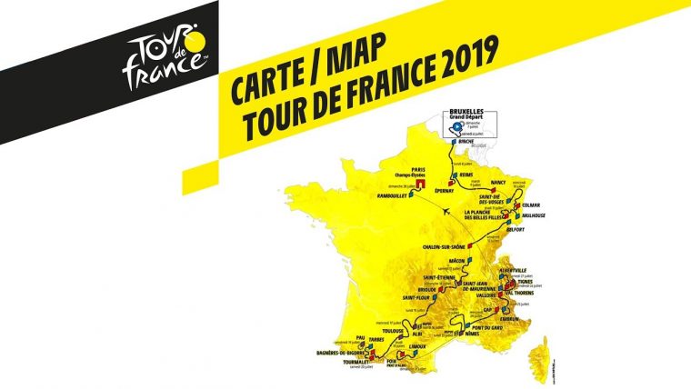 Map – Tour De France 2019 à Mappe De France