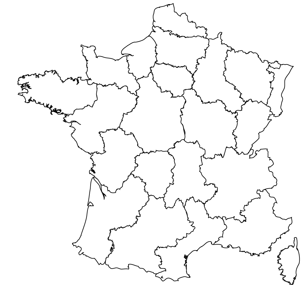 Maps Of The Regions Of France à Liste Region De France 