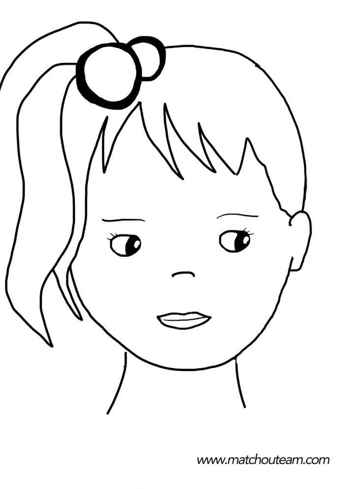 Maquillage Enfants Inspirations | Dessin Visage pour Visage À Colorier